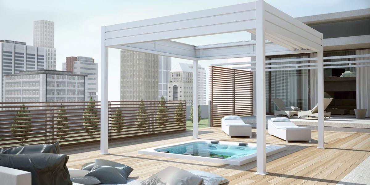 Barnoncel Pergolas | Pergolas Aluminium haut de gamme, protection spa extérieur, installation pergolas terrasse, installation pergolas piscine, pergolas alu toile rétractable | Pau (64)